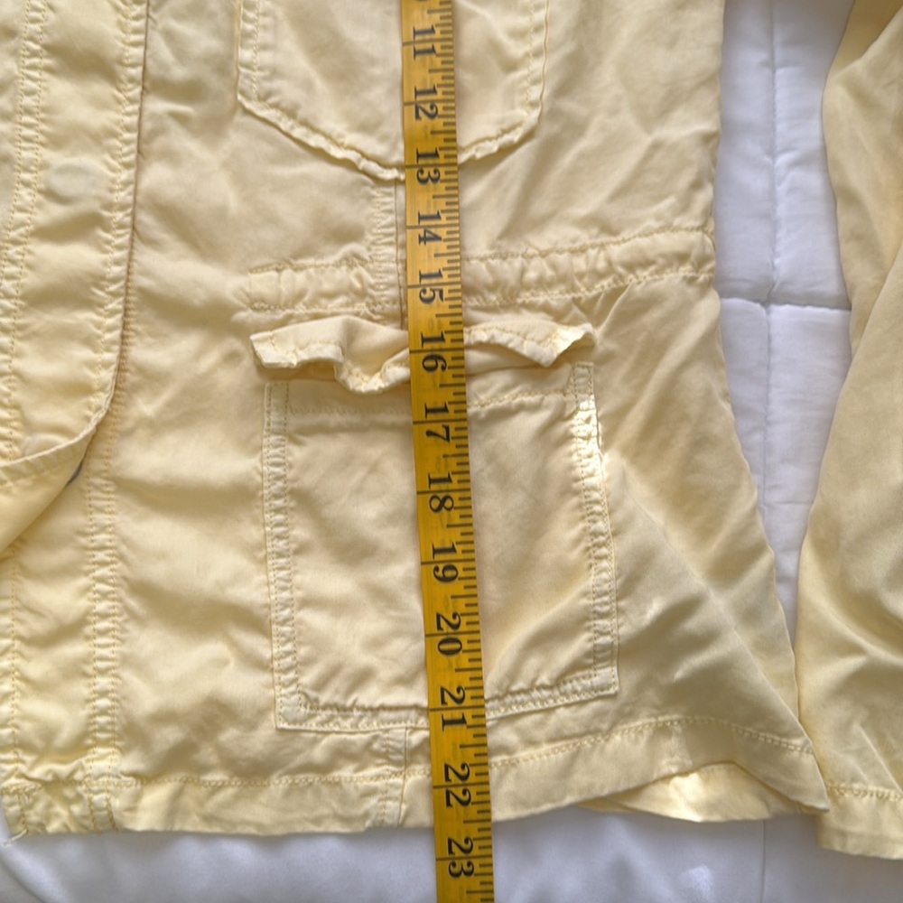 Sanctuary Jacket Yellow Snap Lightweight Utility … - image 7